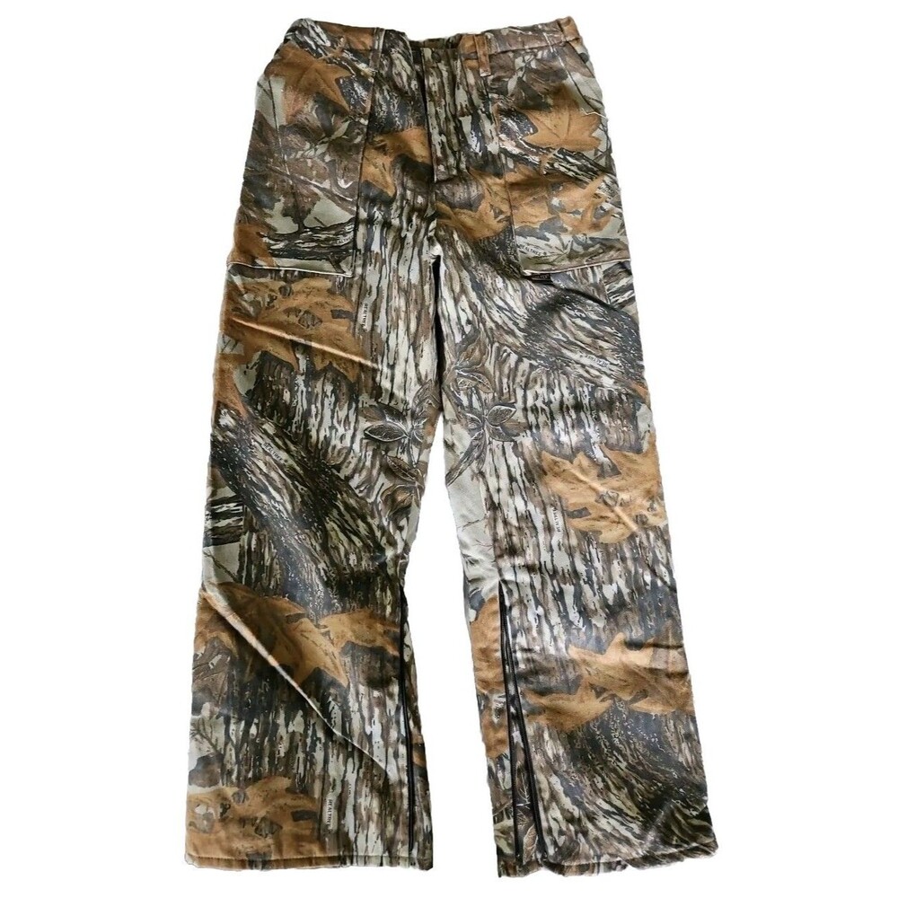 Vtg 10X Gore-Tex Rainwear Realtree Camo Pants Hunting Made in USA Mens Large 36